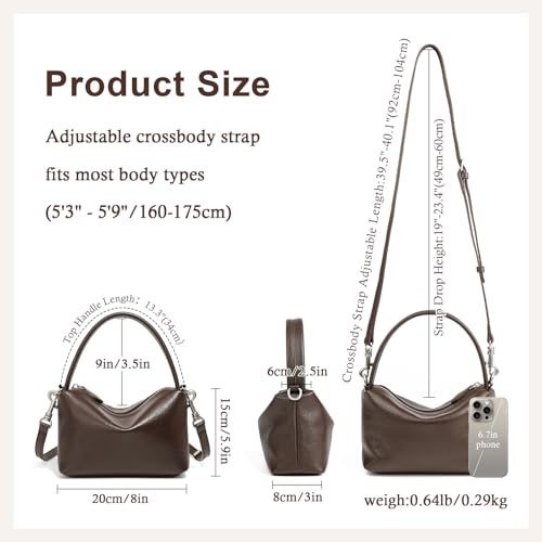 Crossbody Shoulder Bags for Women Small Soft Top Handle Handbag with Adjustable Strap3