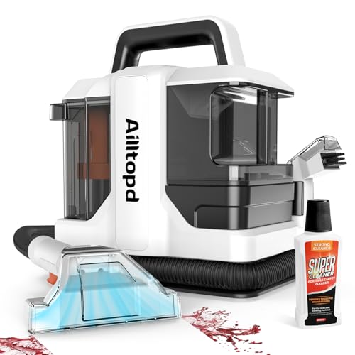 Portable Carpet & Upholstery Spot Cleaner Machine, Powerful Suction&Deep Cleaning Cleaner Machine...
