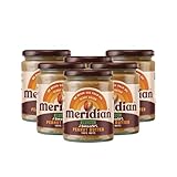 Meridian Organic Peanut Butter, Smooth No Salt 280 g (Pack of 6)