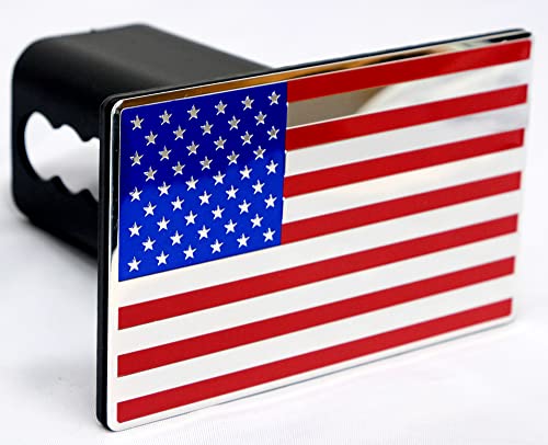 Everhitch SS304BL-2BLTW Usa American Flag Metal Hitch Cover thumb #7