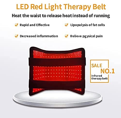 635/850nm Red Light Therapy Belt Lipo Laser Wrap Mat Body Slim Belly Pad,Large Size, 210 Light Beads, Especially Suitable for Removing Abdominal and Thigh Fat - Thumbnail 4