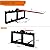 YINTATECH 49" Tractor Hay Spear & Skid Steer Loader 2000lbs Quick Attach for Bobcat Tractors with 2pcs 17" Stabilizer Spears Spike Fork Tine Attachment