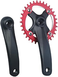 GANOPPER 32T MTB Crankset 1X Mountain Bike Crank Arm Set 104BCD Square Taper Crankset for 9 10 11 Speed BMX MTB Road Bike Crankset