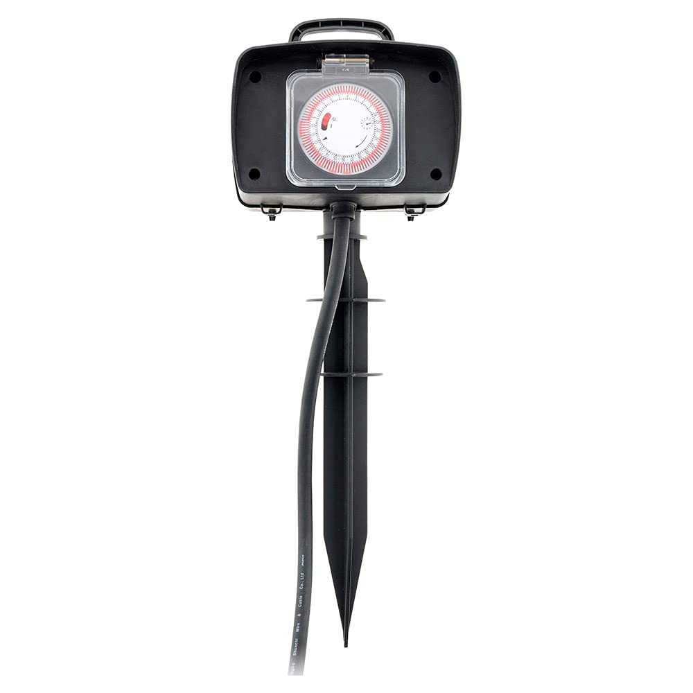 Zenitech -Pole 2 gniazda 2P+T kabel H07RN-F 3G1,5mm² IP44 + programista - Zenitech