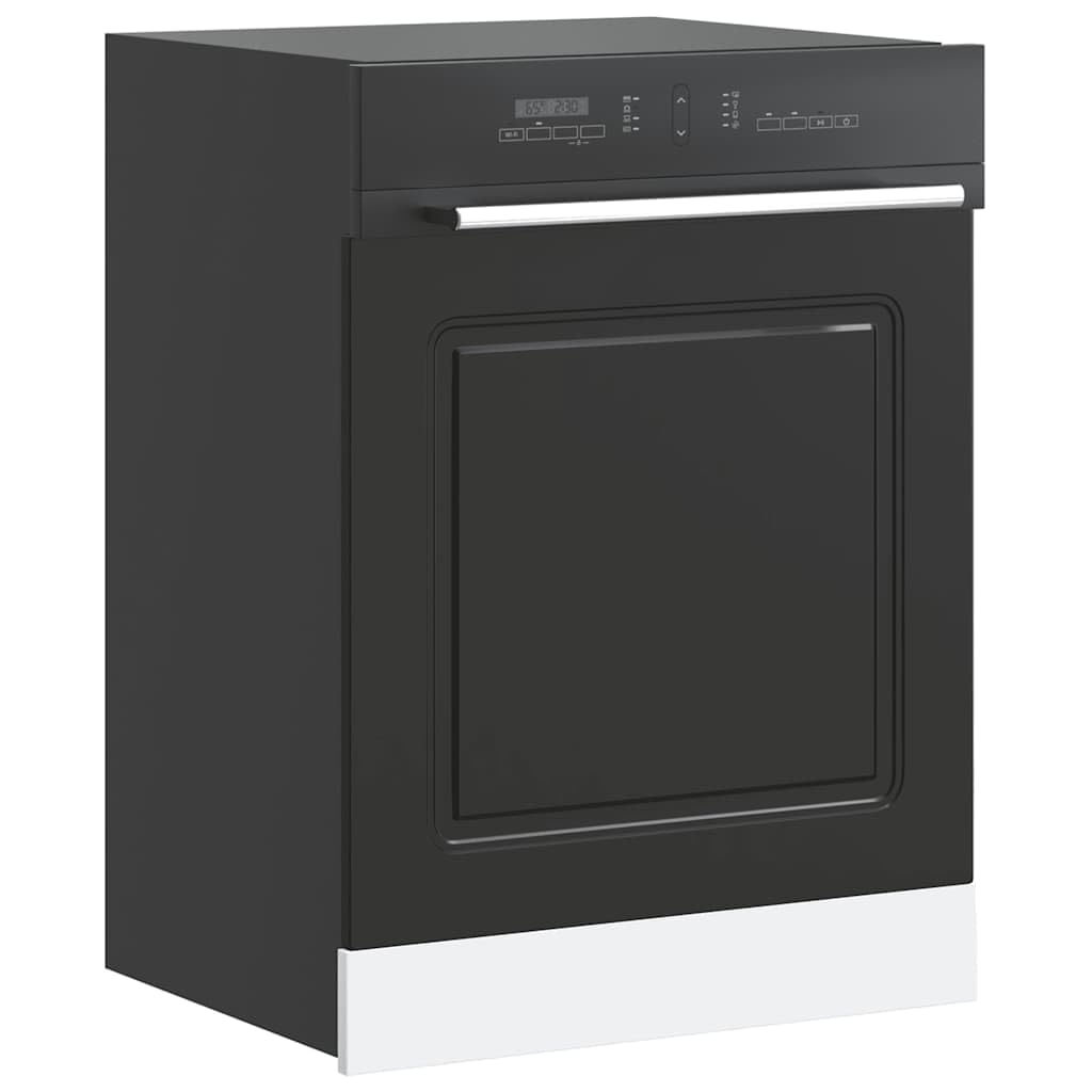 vidaXL Panneau de Lave-Vaisselle Kalmar Noir 60x1,5x67 cm, Panneau Avant de Lave-Vaisselle, Panneau, Panneau de Porte Avant de Lave-Vaisselle