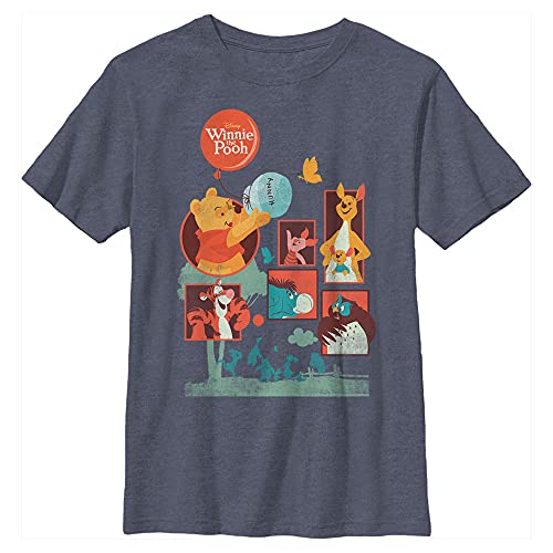Disney Winnie Pooh and Friends Boy's Heather Crew Tee