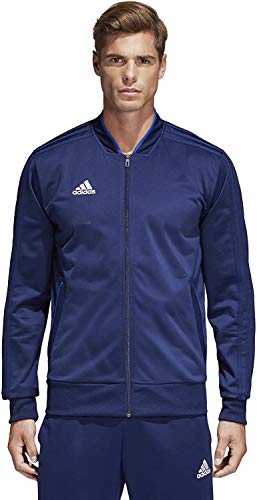 adidas Mens Tiro 17 Training Jacket (Dark Blue/White Logo, XX-Large)