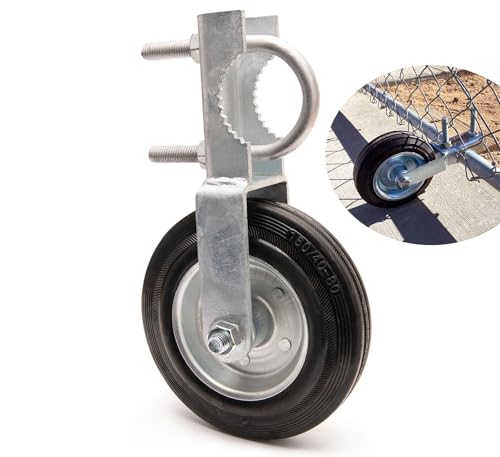 Gate Wheels For Metal Tube Gate, Gate Helper Wheel, 6´´ Fence Gate Wheel Heavy Duty Gate Wheel for Chain Link Fence Gate with 1-5/8´´ Thru 2´´ Gate Frame - Prevent Gate from Dragging