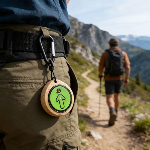 Brújula de madera y plástico para outdoor y camping miniatura 7
