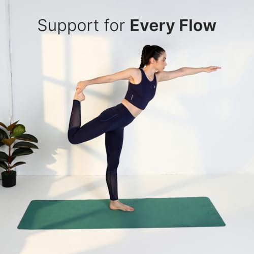 Image of Cult Yoga Mat EVA 5mm with Carry Strap - Non-Slip, Cushioned, Sweat-Resistant, Eco-Friendly Workout Mat for Home Gym & Fitness - Sage Green
