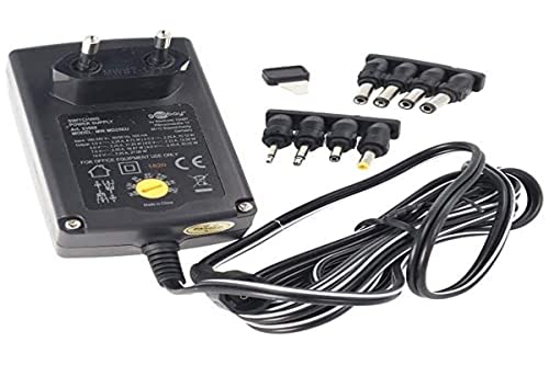 Goobay AC/DC Adaptor NERO Adattatore di Potenza &