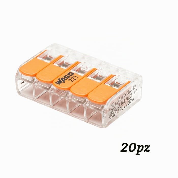 WAGO Valigetta 200 terminali S221 (120 x 2E + 60 x 3E + 20 x 5E)