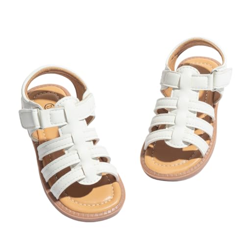 Image of Toddler Girls Sandals Little Girl Summer Flat Sandal Baby Open Toe Outdoor Beach Holiday Dress Shoes