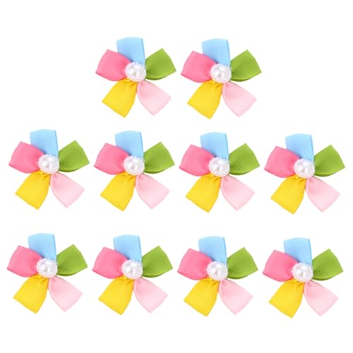 INOOMP 10個 ペットのかんざし 犬のおもちゃ 犬の櫛 スリッカー 犬の爪切り 犬の 袋 犬用バリカン 犬のコートミディアム 子犬 創造的なペットのヘアピン 犬の毛の装飾 ポリエステル