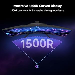 KTC 32 Inch 280Hz 240Hz Curved Gaming Monitor, FHD PC Monitor 1080P, H32C5 — photo 4 of 6