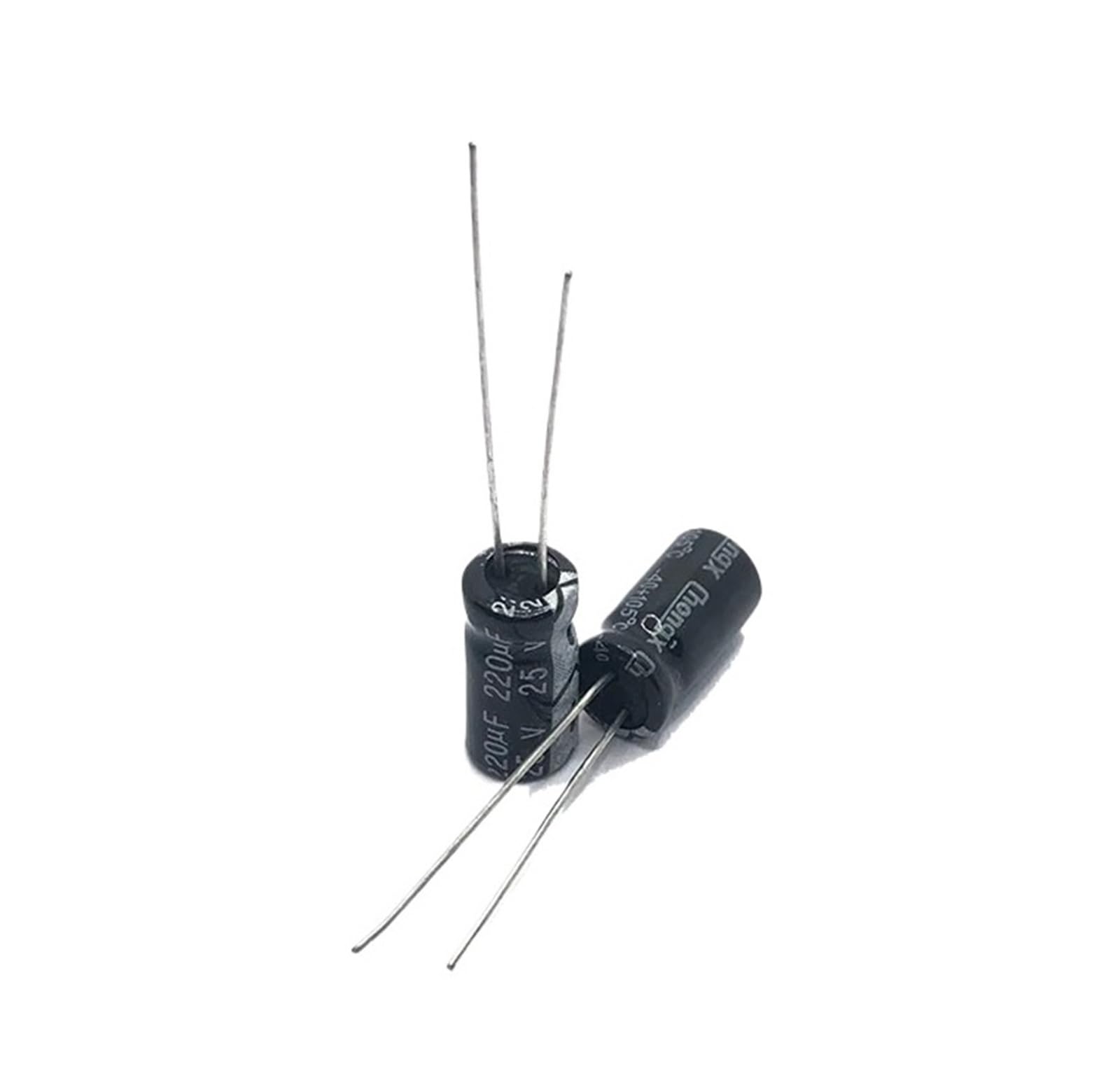 Condensateurs 25v220uf de precision en aluminium 6x11mm haute resistance thermique
