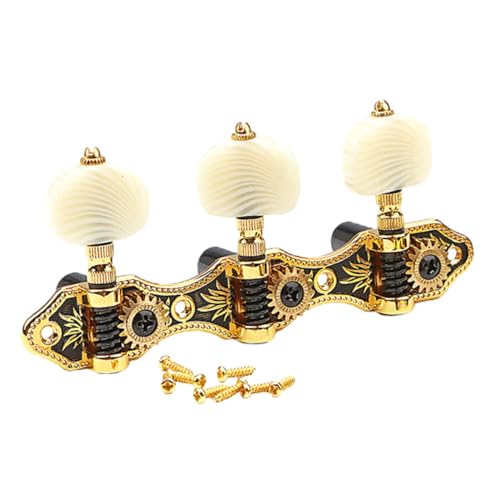 Toddmomy Beginner Guitar Tuning Kit Tuning Pegs Vintage Tuners Metal Construction Comfortable and Convenient for Practice