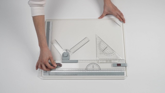 VALINK Ensemble De Planche à Dessin Multifonction A3, Système De Mesure Réglable, Planche à Dessin à Mouvement Parallèle, Avec Rapporteur, Localisateur De Papier, Règle Coulissante