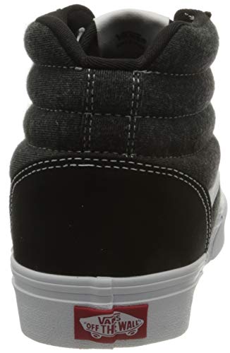 Vans Vans Men's Ward Hi Canvas Sneaker, (Jersey) Black/White, 5.5 UK