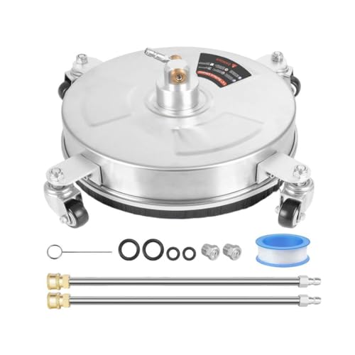 MYCENSE 13 インチ サーフェス クリーナー 4000PSI ステンレス鋼、私道パティオのクリーニング用