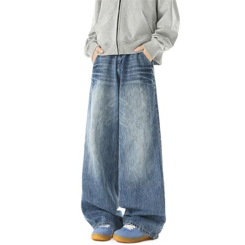 Men's Jeans Vintage Straight Fit Denim Summer Work Pants