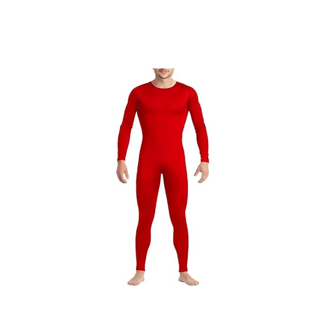 Foto 3 de 4 de PLUS HOME Disfraz Mono Maillot de Adulto con 3 Tallas Disponible.(Rojo)