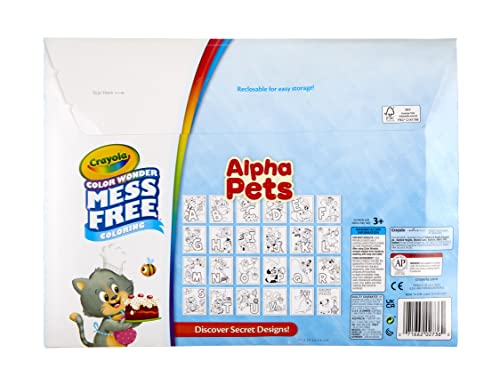 Crayola Color Wonder Alpha Pets, Mess Free Coloring for Toddlers, Alphabet Coloring Pages, Toddler Activity, Gift for Kids, Ages 3+ [Amazon Exclusive] by Crayola - Image 6