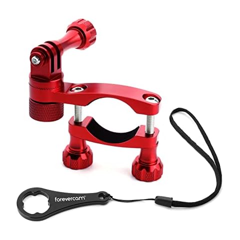 Forevercam 360°Rotation and Lock Mountain Bike Handlebar Aluminum Bike/Motorcycle Mount Compatible for all Action Cameras Cover