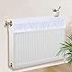 Heizkörperverkleidung Staubschutz | Heizungsstaub Schutzhülle | Zertifiziertes Leinen | Größen (40-220cm) | Ventilschlauchabdeckung integriert | Atmungsaktiv 60°C waschbar | Für alle Heizkörper-Typen