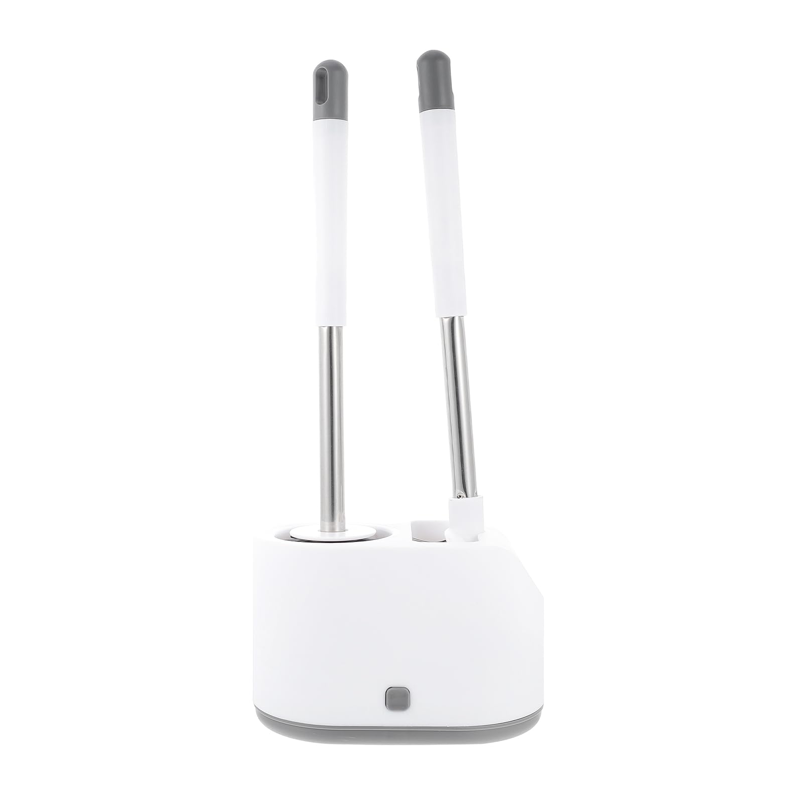 Juego de Cepillo de Baño y Cepillo de Limpieza para Inodoro Soporte de Montaje en Pared, Silicona, Base Ventilada y Cabezales Múltiples, para Limpieza Hogar