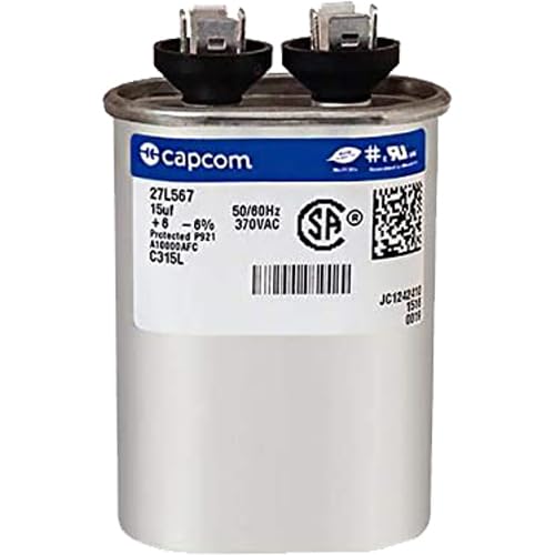 024-20446-000-15 uf MFD 370 VAC - Capcom Oval Run Capacitor
