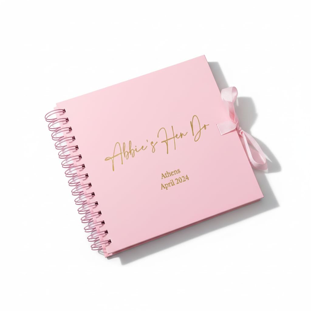 Personalised Pink Hen Night Do Guest Book Scrapbook or Photo Album