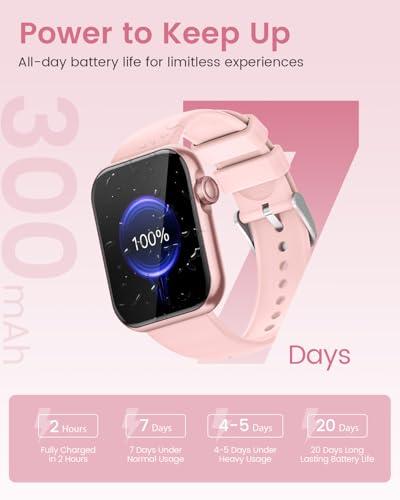 Smart-Watches-for-WomenFitness-Tracker-Smartwatch-for-Android-PhonesiPhone-Compatible185-Womens-Watch-with-Blood-Pressure-MonitorCalls-and-MessagesHeart-RateSleepFemale-Cycle3-Watch-Bands