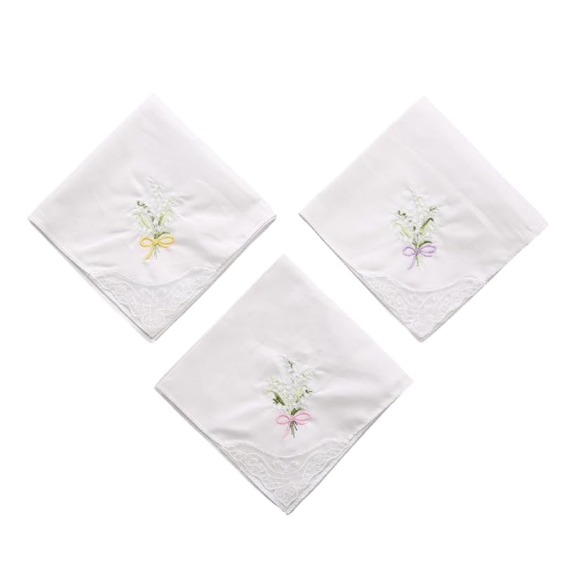 Fazzoletti Di Cotone Per Donna - Set Da 6 Per Matrimoni E Occasioni Speciali - Foto 7