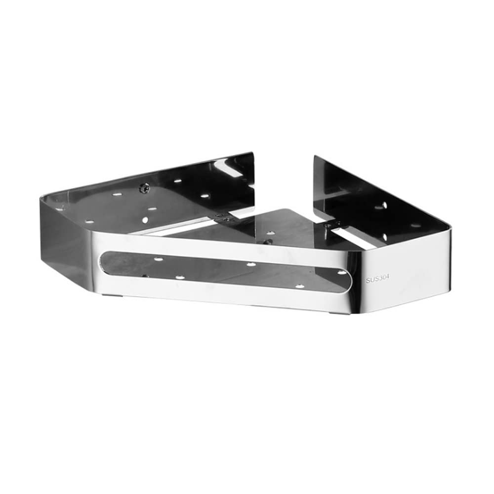 GFAZXDS Wall-Mounted Shower Shelves Elegant Corner Shelf Triangle Shelf Basket Shampoo Storage Caddy 304 Stainless Steel Diamond Corner