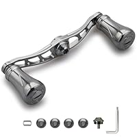 新商品✴︎オススメ✴︎4mm厚90mm✴︎アブ.ダイワ用ストレートハンドル HEIGHTEN 80/90mm リール ハンドル 38mm ハンドルノブ シマノ