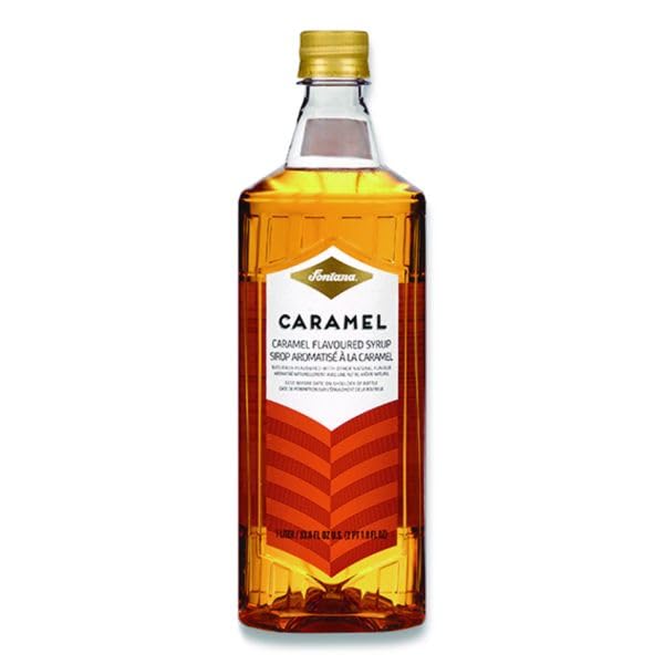 fontana Sweet Caramel Syrup (4, 1 litter,33.8 FL.OZ U.S).