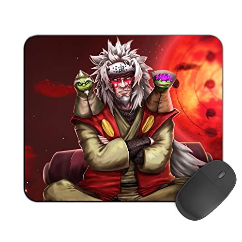 Image of Kirmada Printed Design Mouse Pad Jiraya with Toads (200MM X 240 X 3MM) Enhance Gaming and Work Performance Comfortable and Precise Non-Slip Water Proof Naruto Mouse Pad.