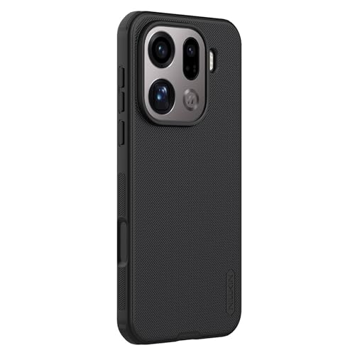 Image of Nillkin Case for Oppo Find X9 Pro (6.78 inch Inch) Super Frosted Shield Pro Magnetic Hard Back Soft Border (PC + TPU) Cover Raised Bezel Camera Protect Black Color