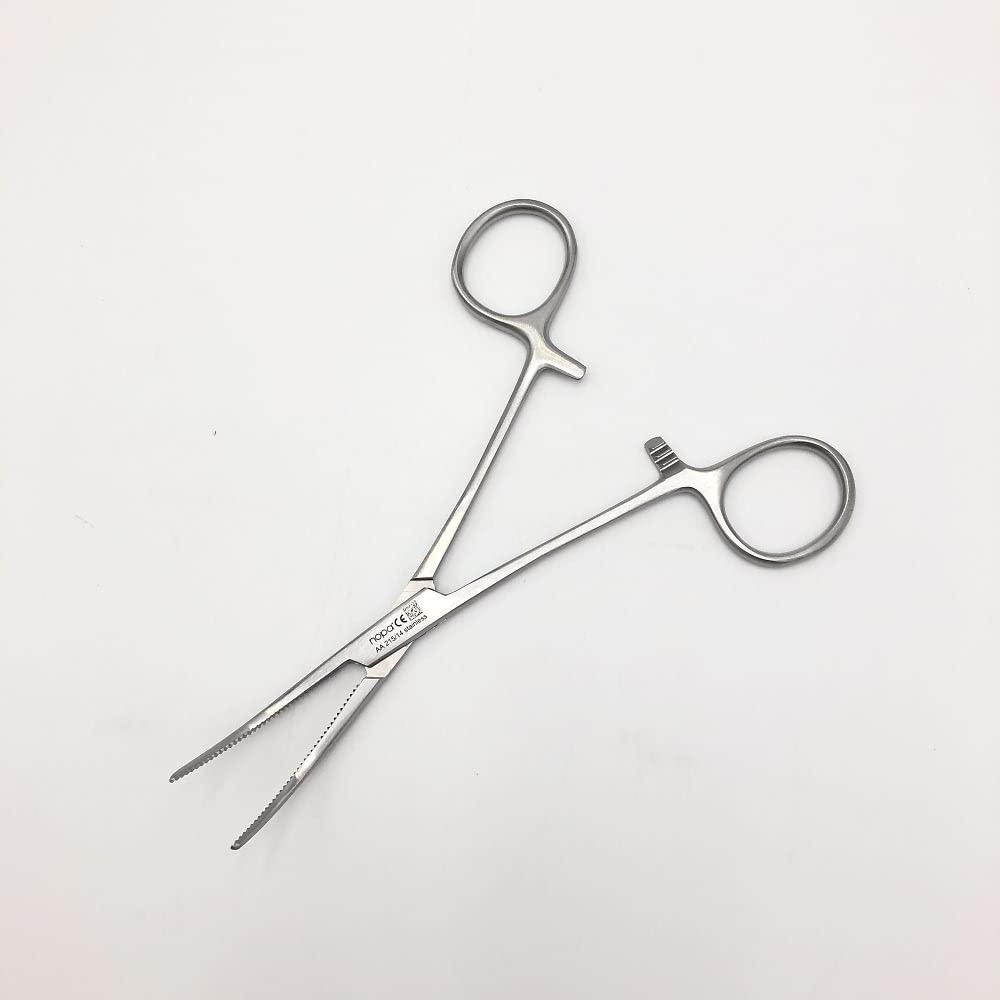 Amazon.co.jp: アズワン nopa ペアン止血鉗子 無鈎 曲 140mm AA