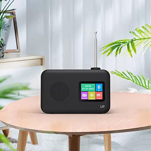 Dab Radio, LFF DAB Digitalradio, Radio Klein UKW-Digitalradio, DAB Plus Radio, Küchenradio mit Kabel oder Batteriebetriebenes Radio, Farbdisplay Radio mit Bluetooth – Bild 8
