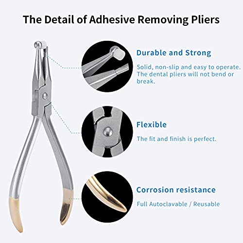 Dental Adhesive Removing Pliers, Orthodontic Bandage Remover Forceps