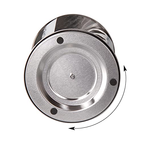 Stoneline Gewürzregal, Gewürzkarussell drehbar aus Edelstahl mit 12 Gewürzgläser, Gewürzregal stehend mit Aufkleber zum… - Image 6