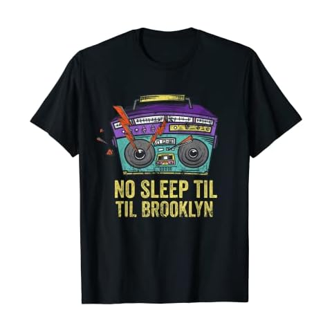 No Sleep Til Brooklyn old school boombox T-Shirt Cover