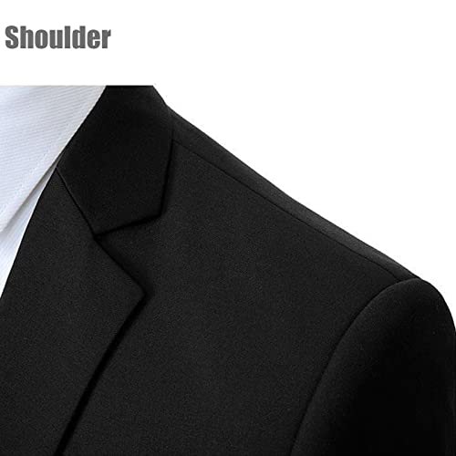 GATMSTZ Men's Formal Big Tall Blazer 2 Buttons Wedding Jacket3