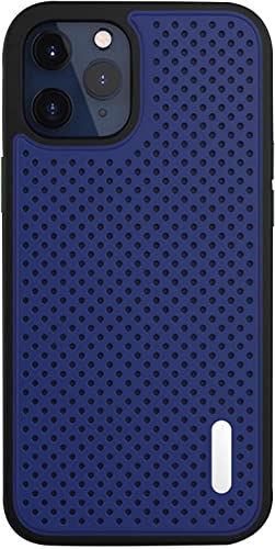 Coque iPhone 14 Pro anti-chute bleue avec protection caméra