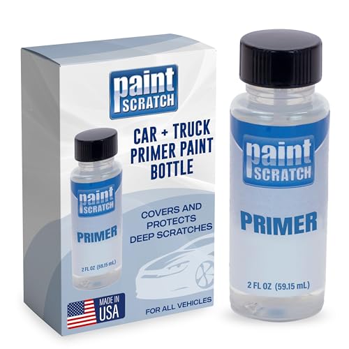 PaintScratch Automotive Primer Paint to Help Fix Scratches & Chips - Touch Up Paint Primer for Auto, Car, Truck, & Other Vehicles Repair, 2 Oz with Brush Cap