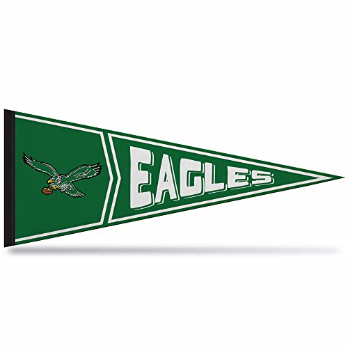 Rico Industries NFL Football Philadelphia Eagles Retro - Alt 12 x 30 Felt Wall Dcor Pennant - Great for Home/Bed Room/Man Cave Dcor
