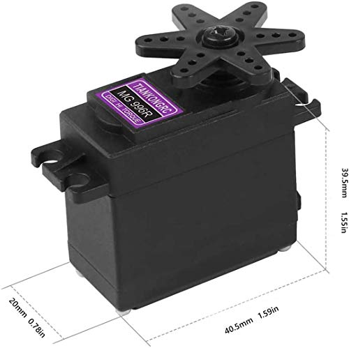 Etmall 6Pcs Mg996R Servo Motor Metal Gear Servo Motor Torque Digital Servo Motor High Speed Torque Servo Motor For Smart Car Robot Boat Rc Helicopter Compatible Arduino Raspberry Pi Project #TOP4