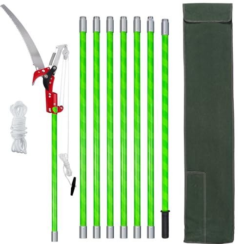ZXMT 26 Foot Tree Trimmer Pole Manual Pruner Cutte